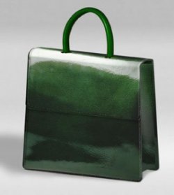 Modle en cuir verte